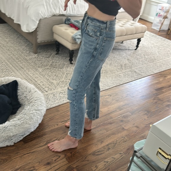 Frame Jeans High-Waisted Distressed 28 - Picture 5 of 10